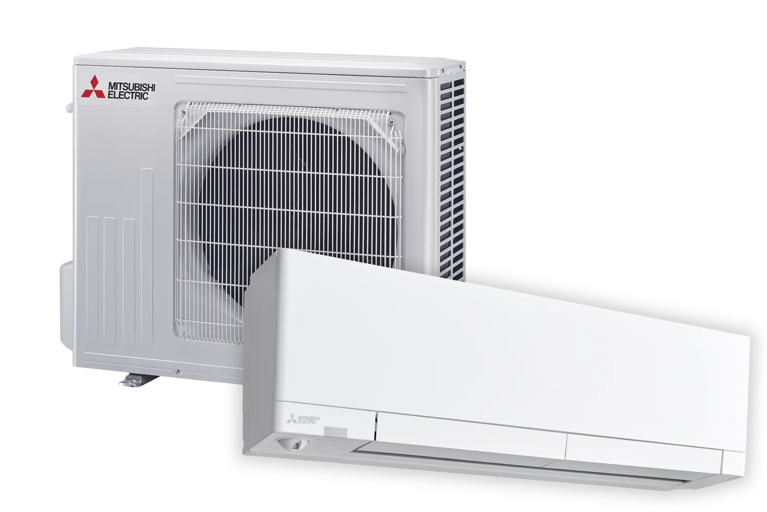 Luft-Luft-Wärmepumpe von Mitsubishi Electric – Außen- und Innengerät